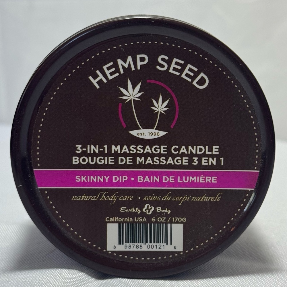 Hemp Seed 3-in-1 Massage Candle Skinny Dip Scent